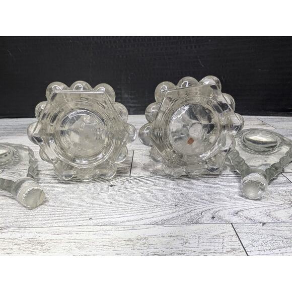 Vintage Perfume Bottles by LE Smith 7" with Clear Oval Stopper & Vanity Tray - Picture 5 of 5